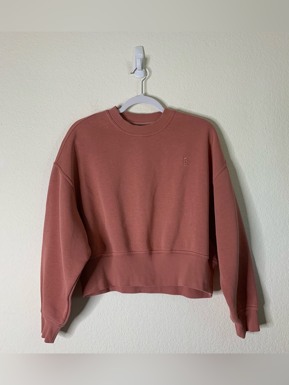 PE Nation Womens calibrate crewneck sweater in Canyon Rose XS